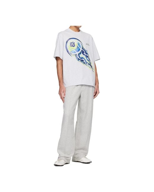 Casablanca Gray Drawstring Straight-Leg Trousers for men