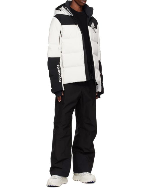 Moncler White Grenoble Curtis Zip-Up Padded Jacket for men