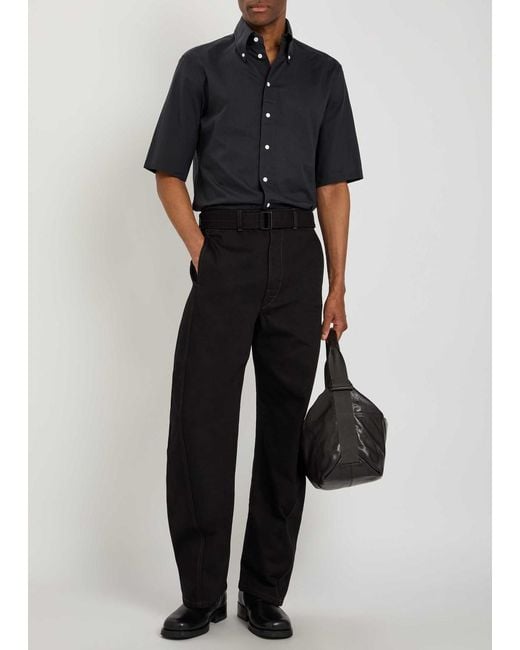 Lemaire Black Cotton Shirt for men