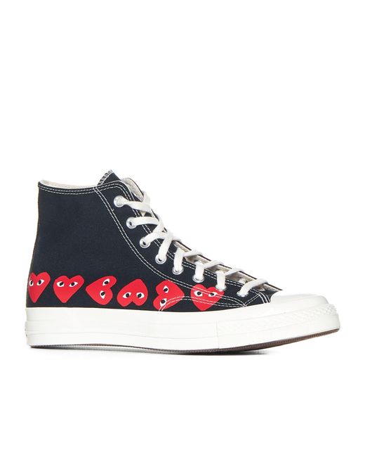 Comme des Garçons White Comme Des Garçons Play X Converse High-Top Sneakers for men