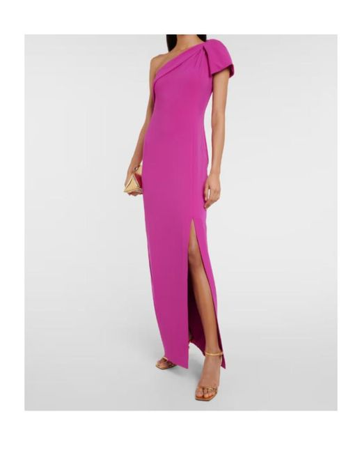 Roland Mouret Pink One Shoulder Dress