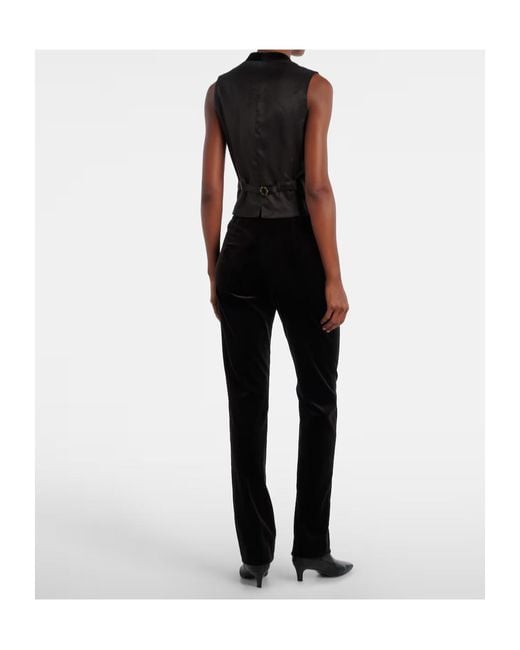 Ralph Lauren Black Cotton-Blend Vest