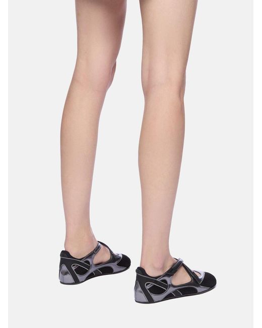 The Attico Black The Floor 01 Ballerina Flats