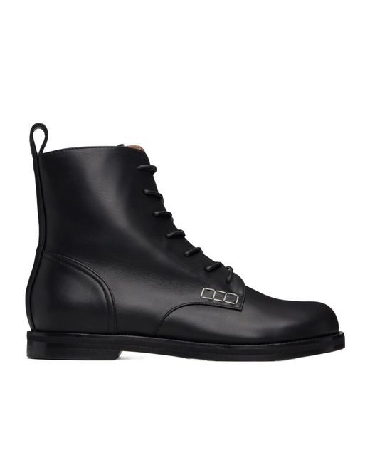 J.W. Anderson Black Lace-Up Ankle Boots