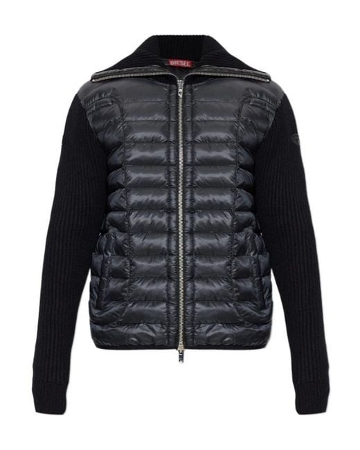 DIESEL Black Long-Sleeve Jacket for men