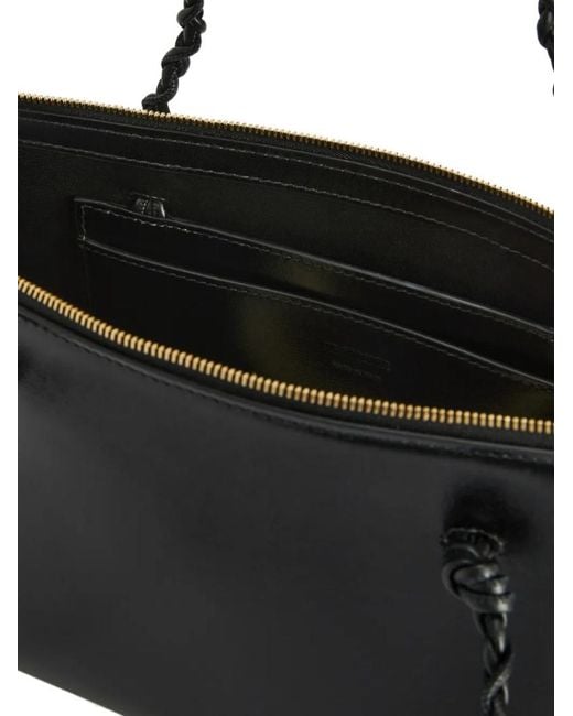 Jil Sander Black Tangle Tent Shoulder Bag