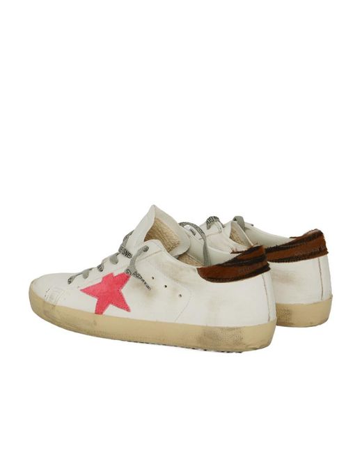 Golden Goose Deluxe Brand Pink Superstar Lace-Up Sneakers