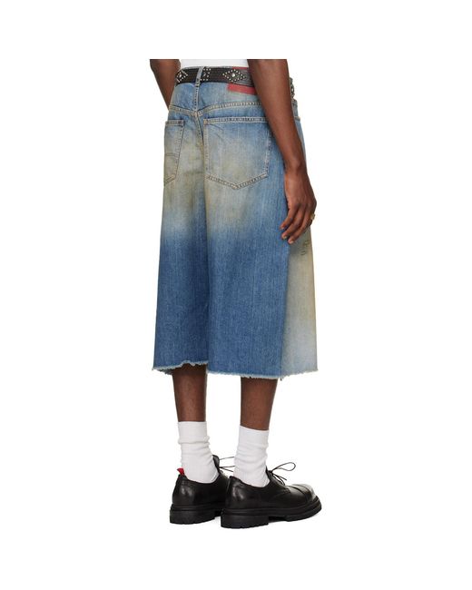 424 Blue Big Daddy Denim Shorts for men