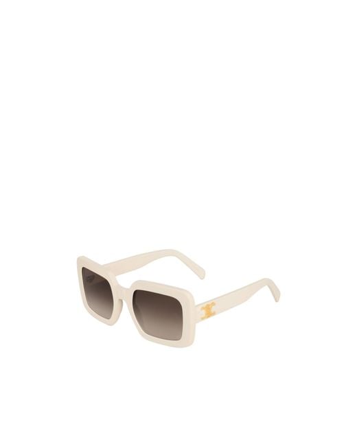 Céline White Triomphe 13 Sunglasses