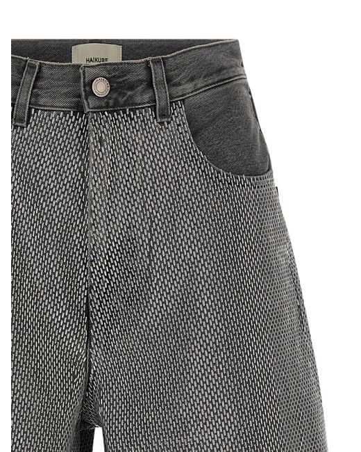 Haikure Gray Belle Studded Bermuda Shorts