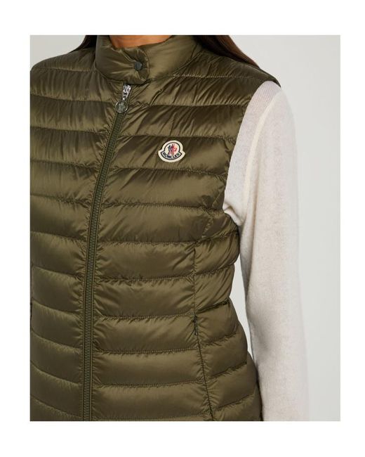 Moncler Green Logo Down Vest