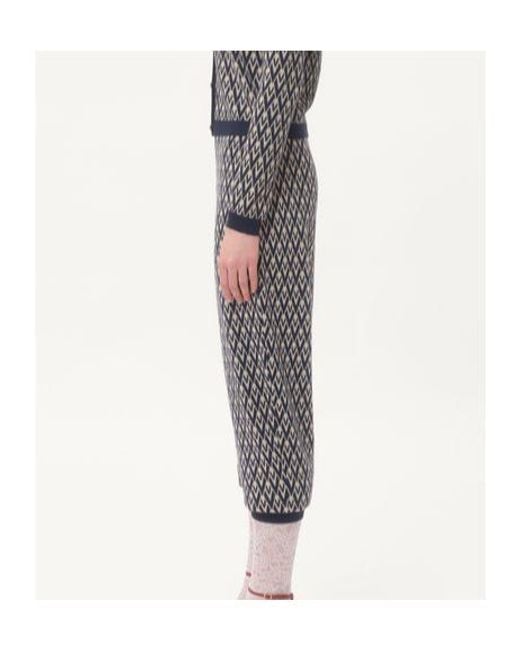 Valentino Gray All-Over Logo Patterned Drawstring Pants