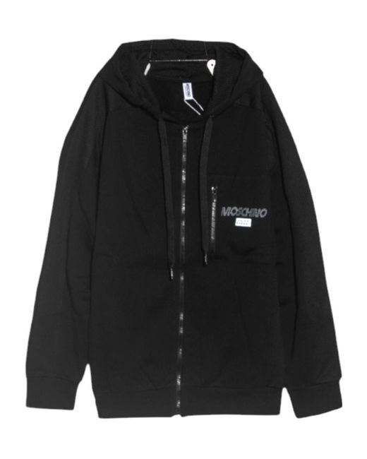 Moschino Black Long-Sleeved Casual Jacket for men