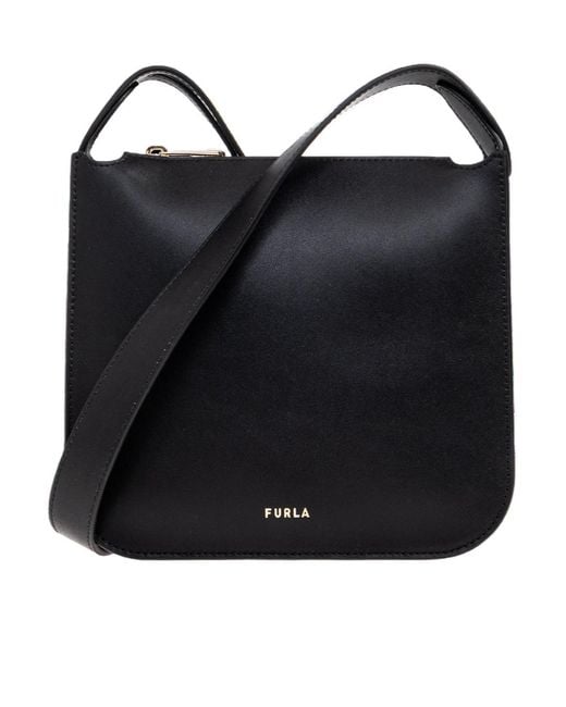 Furla Black Ava Small Shoulder Bag