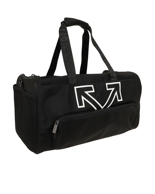Off-White c/o Virgil Abloh Black Heritage Logo Gym Tote Bag for men