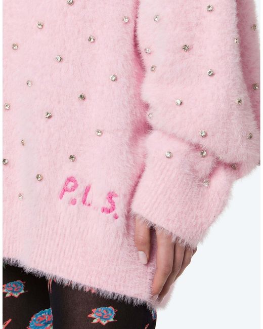 Philosophy Di Lorenzo Serafini Pink Long-Sleeved Sweater