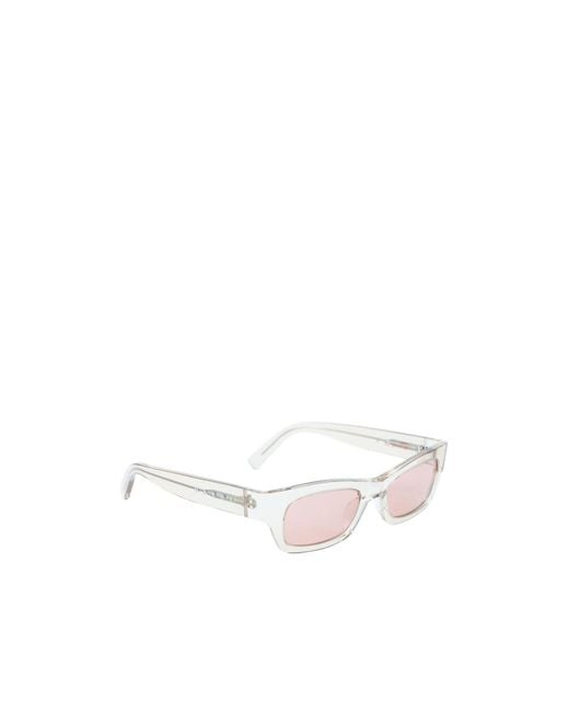 Marni White Geometric Sunglasses for men