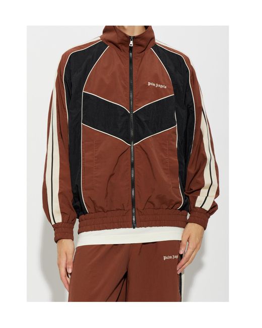 Palm Angels Brown Long-Sleeve Casual Jacket for men