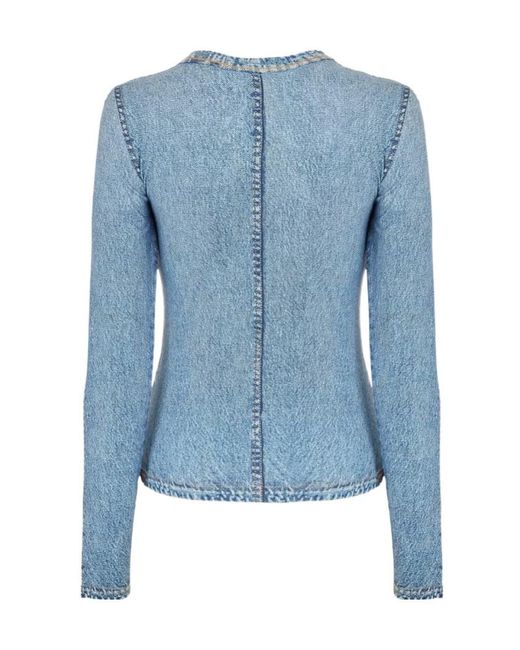 Rag & Bone Blue Long-Sleeve T-Shirt