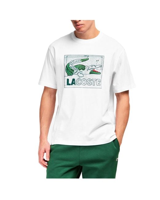Lacoste White Simple T-Shirt for men