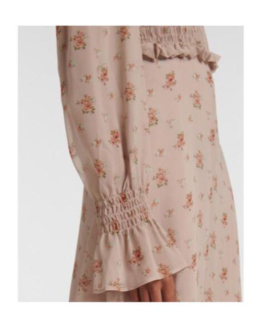 Blumarine Pink Silk Georgette Gown