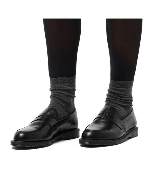 Dr. Martens Black Solid Color Loafers