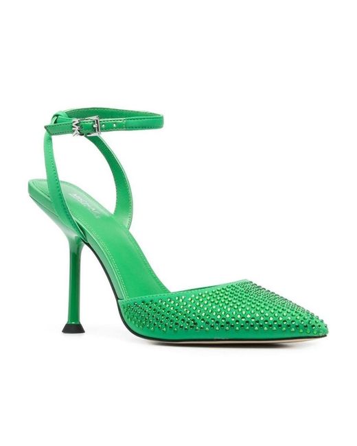MICHAEL Michael Kors Green Michael Kors Embellished Pointed Toe Pumps