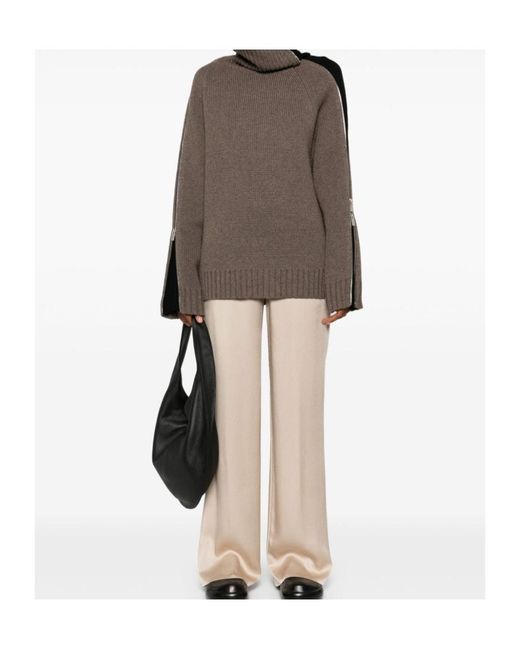 Herno Natural Drawstring Straight Leg Pants