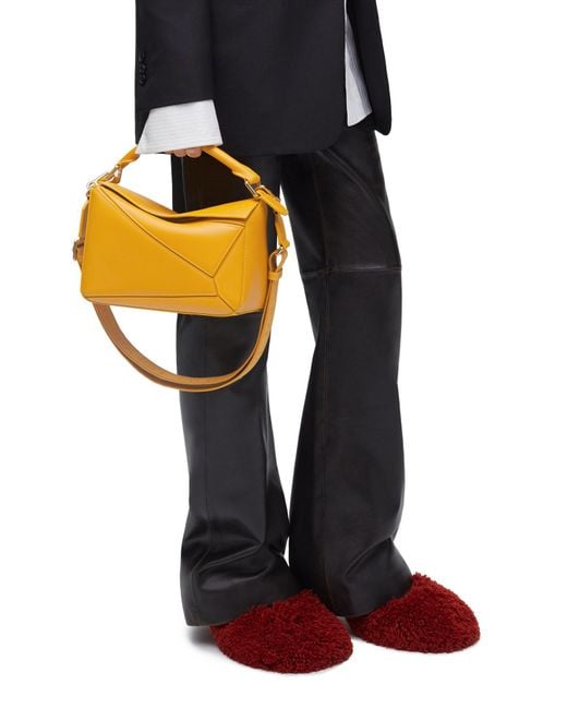 Loewe Metallic Small Puzzle Bag