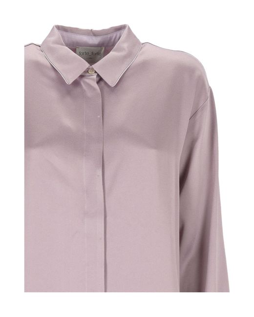 Forte_forte Pink Classic Button-Up Top