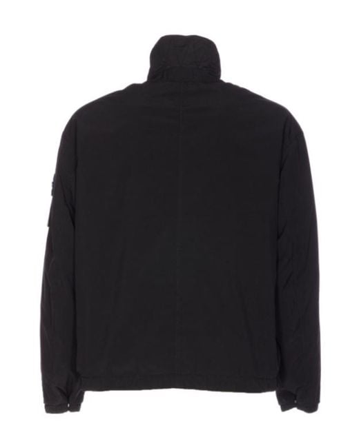 Stone Island Black Logo-Patch Jacket for men