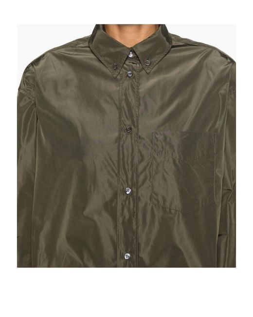 Aspesi Green Taffeta Shirt