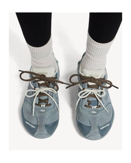 Balenciaga Gray Radar Velvety Sneaker