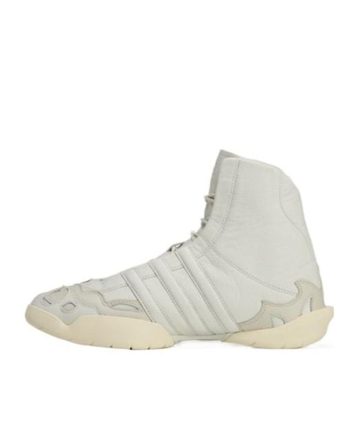 Y-3 Natural Regu 2002 Hi Lace-Up Sneakers for men