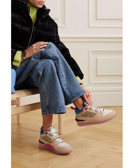 Moncler Natural Pivot Mid High-Top Casual Shoes