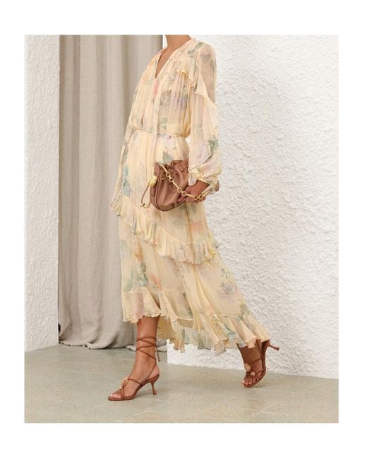 Zimmermann Natural Asymmetrical Skirt