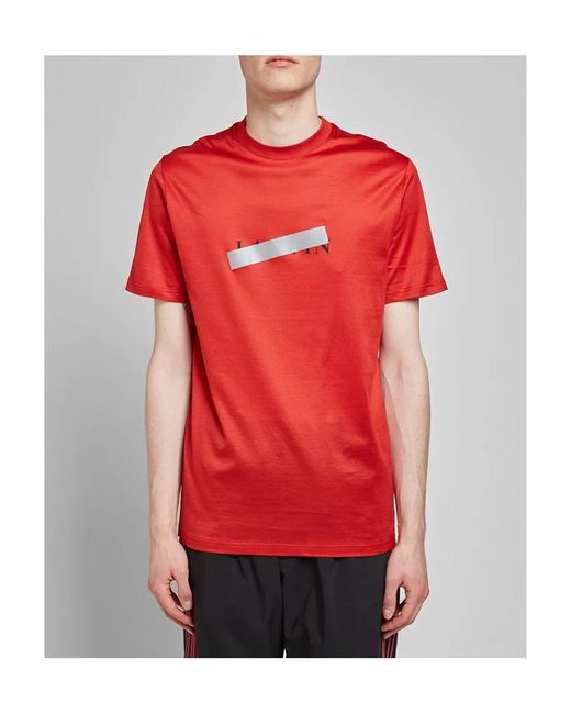 Lanvin Red Logo Details T-Shirt for men