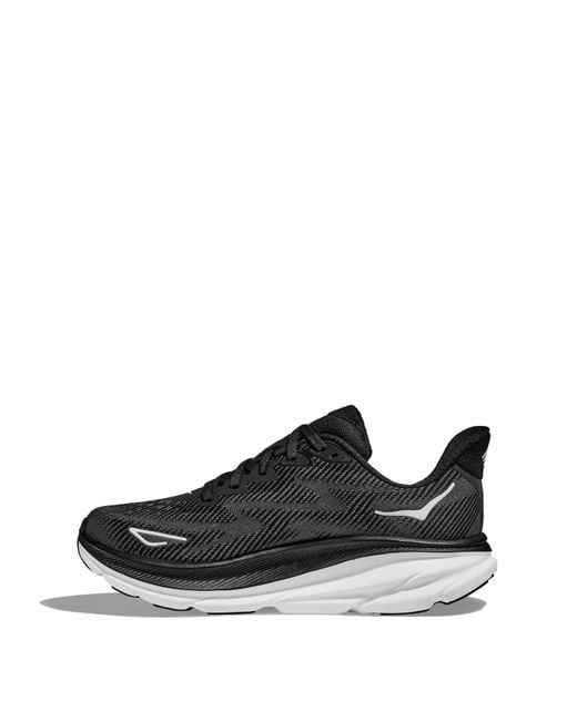 Hoka One One Black Lightweight Cushioned Running Shoes for men