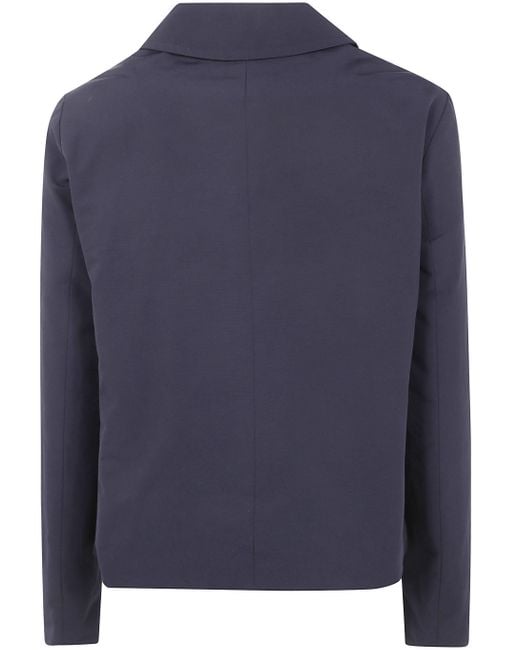 Aspesi Blue Double-Breasted Jacket