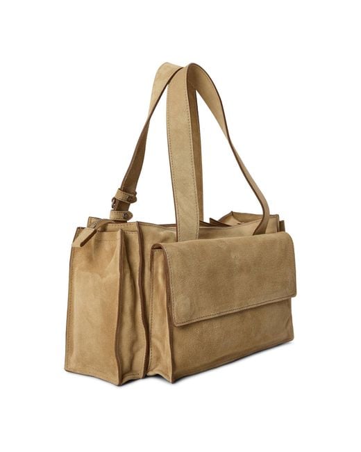 Miu Miu Natural Suede Shoulder Bag