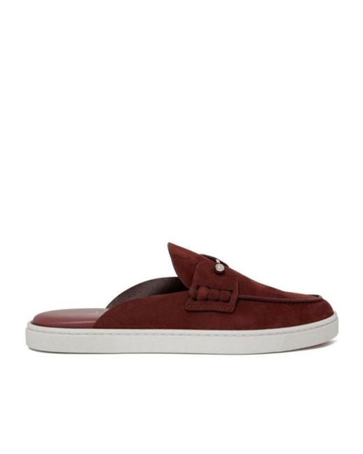 Christian Louboutin Brown Chanme Boat Shoes
