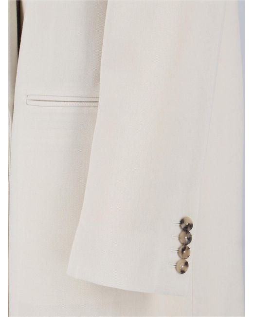 Calvin Klein White Evelyn Long Coat