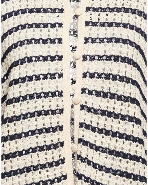 Rag & Bone Gray Striped Long-Sleeve Knit Sweater