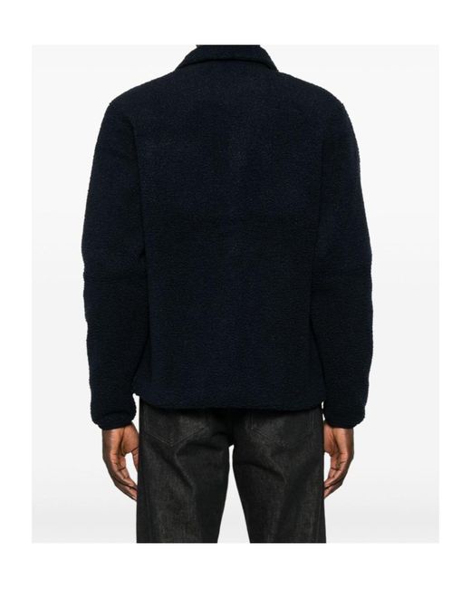 K-Way Blue Cameron Sherpa Polar Fleece Jacket for men