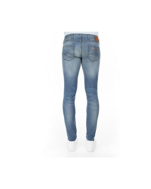 Armani Jeans Blue Logo Jeans for men