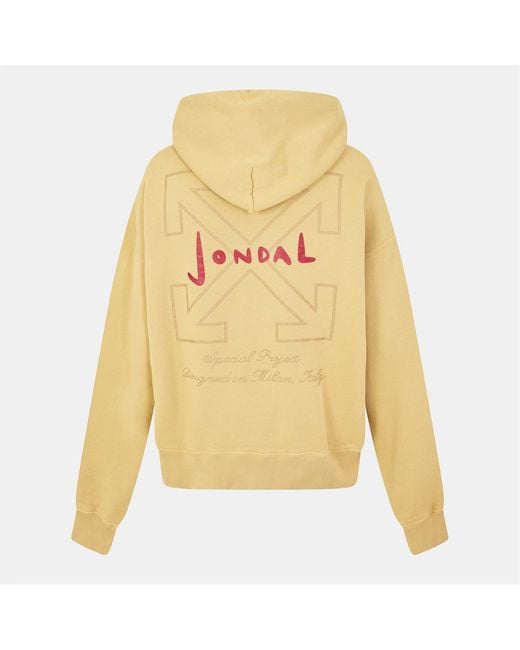 Off-White c/o Virgil Abloh Yellow Printed Sweatshirt for men