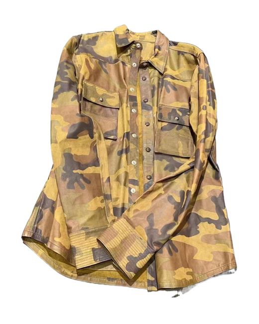 Chrome Hearts Metallic Long-Sleeved Shirt Jacket for men