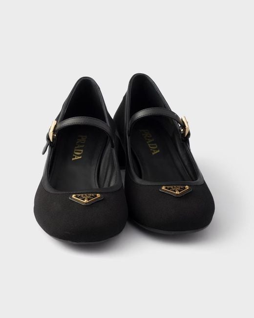 Prada Black Fabric Pumps