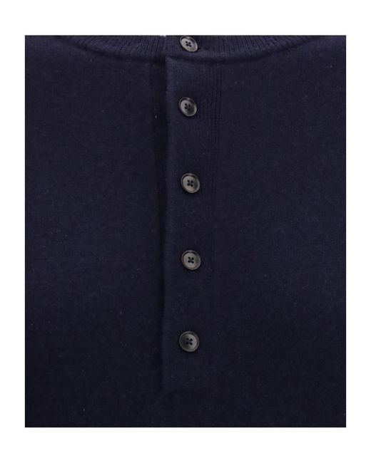 Extreme Cashmere Blue Crew Neck Cashmere Blend Sweater