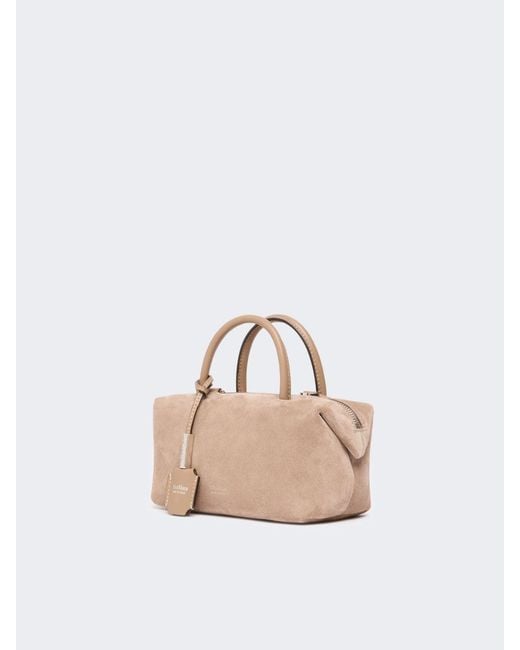 Max Mara Natural Suede Leather Mini Bag